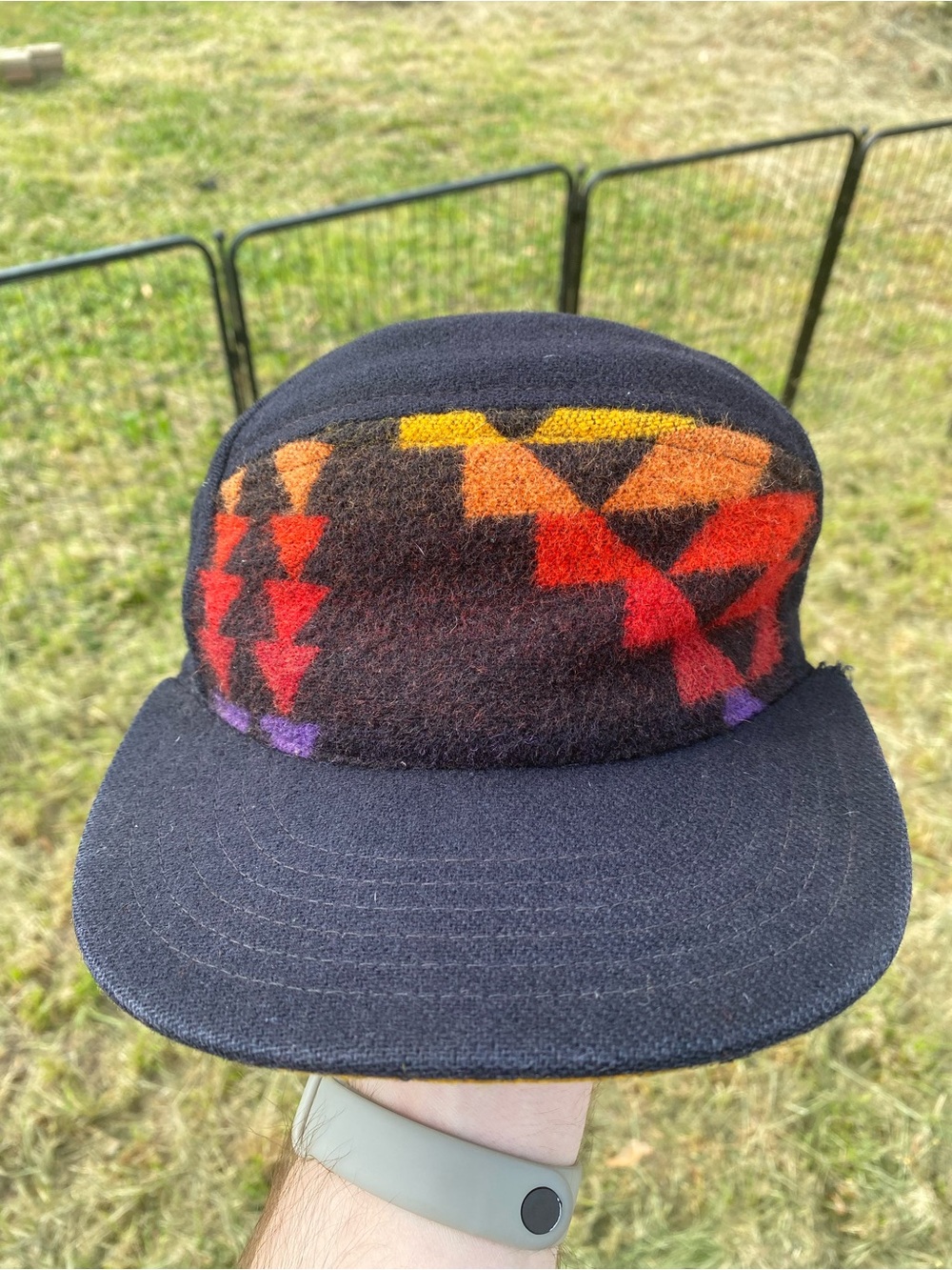 Kith x Ronnie Fieg x Quintin Pendleton Snap Back Panel Cap Hat Made In USA Wool